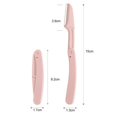 3Pcs Eyebrow Trimmer Facial Epilators for Women Pocketknife Eyebrow Profiler Hair Remover for Ladies Face Eyebrow Shape Shaver