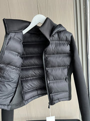 2024 Winter New Arrival TRAF Women's Lightweight Warm Down Jacket with Long Sleeves and Zippered Hooded Sports Coat 4391742