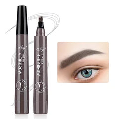 Four-pronged eyebrow pencil,waterproof,long-lasting,non-decoloring,four-pronged wild eyebrow pencil,liquid water eyebrow pencil
