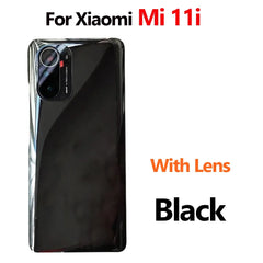 For Xiaomi Mi 11i Mi 11X Pro Battery Back Cover 3D Glass Panel Rear Door Mi11i Glass Housing Case Adhesive With Camera Lens