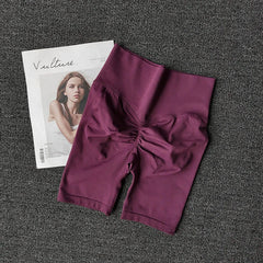 Summer Seamless Yoga Shorts High Waist Workout Shorts Women Sexy Booty Tummy Control Gym Leggings Breathable Running Shorts