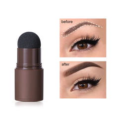 Eyebrow Stamp Stencil Kit 1 Pcs Eye Brow Stamp Shaping Kit Long-Lasting Waterproof Eyebrow Makeup Brow Shape with 10 PCS