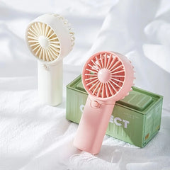 2024 Cute Mini Fan Portable Handheld Fan Lightweight Handy Fan Pocket Size Low Noise Small Electric Fan Student Gift Outdoor Fan