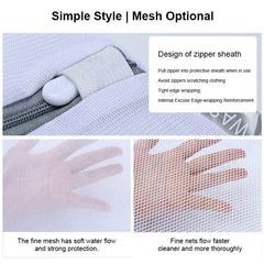 2Pcs White 40X50cm Durable Honeycomb Mesh Laundry Bags For Delicates Net Fabric Durable And Reusable Delicate Wash Bag