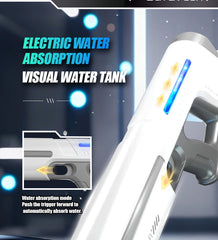 2025 New Automatic Water Absorbing Electric Water Gun Outdoor Beach Swimming Pool Entertainment Adults And Boy Kid Water Gun Toy