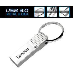 محرك أقراص فلاش USB من لينوفو بسعة 2 تيرابايت و512 جيجابايت، USB 3.0 معدني، مفتاح محرك أقراص USB 1 تيرابايت من النوع C عالي السرعة، محرك أقراص فلاش صغير 128 جيجابايت للهاتف