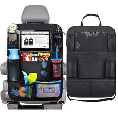1pc/ 2pcs Car Seat Back Organizer 9 Storage Pockets with Touch Screen Tablet Holder Protector for Kids Children Car Accessories