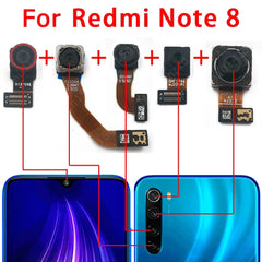 Front and Rear Back Camera For Xiaomi Redmi Note 8 Pro Main Facing Camera Module Flex Cable Replacement Spare Parts