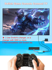 محول TUTI USB C إلى HDMI بدقة 4K/1080P يدعم وضع Switch TV Dock متوافق مع Steam Deck Nintendo Switch OLED