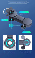 Car Fan  3-speed Car Seat Back Cooling Fan USB Charge Dual Head Fan 360 Degree Rotation Neck Cooler for Summer Car Accessories