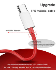 Oneplus 13 12 11 Cable Original 80W Supervooc Warp Charge Usb Type C Cable 100W Fast Charge One Plus 10T Nord CE 4 10 Ace 3 Pro