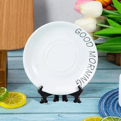 20x Portable Dish Display Stand Foldable Plastic Display Stand Photo Frame Stand Plate Saucer Pottery Display Home Storage Rack