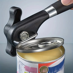 Effortless Stainless Steel Can Opener – Easy-Grip, Multi-Use, No Electricity, Safe & Portable