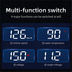 شاشة M3 HUD Obd2 للكمبيوتر الموجود على متن السيارة وشاشة عرض أمامية للزجاج الأمامي وشاشة عرض كبيرة للخط ونظام E-OBD ونظام تحديد المواقع العالمي (GPS) مناسب لجميع السيارات M1