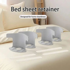 4PCS Bed Sheet Fasteners Sheet Ties Multifunctional use Heavy Duty Bedsheet Corner Tightener Clips Home Supplies Fixator