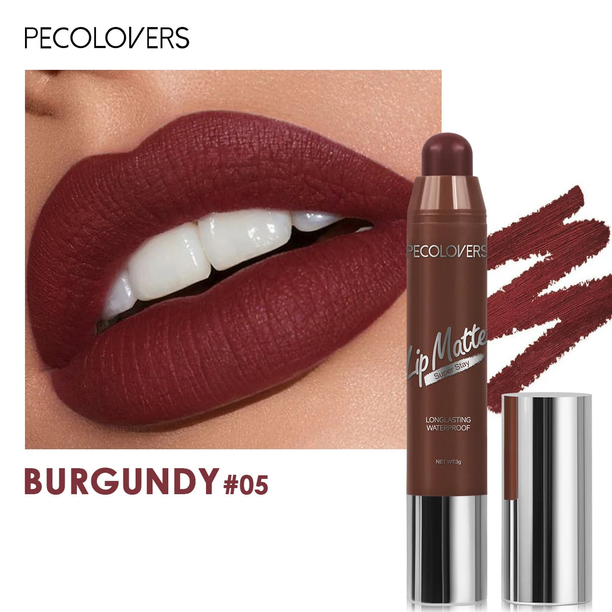 Color Velvet Matte Lipstick Pen Red Lip Liner Waterproof Long-lasting Non-stick Cup Color Lipstick