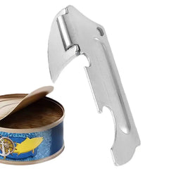 Portable Bottle Jar Opener Stainless Steel Hand Held Can Opener Safe Cut Can Kitchen Gadget For Emergency Bottle Opener Party