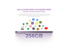 هاتف OUKITEL P1 الذكي فائق النحافة - Android 14 Helio G99 شاشة AMOLED مقاس 6.7 بوصة وتردد 120 هرتز وذاكرة وصول عشوائي (RAM) سعة 8 جيجابايت وذاكرة قراءة فقط (ROM) سعة 256 جيجابايت وكاميرا بدقة 50 ميجابكسل وبطارية 5150 مللي أمبير في الساعة وتقنية NFC