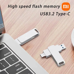 Xiaomi 16TB USB3.2 Flash Drive Metal High-Speed Pen Drive 8TB 4TB Waterproof Type-C USB Pen Drive For Computer Storage Devices