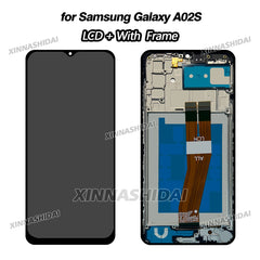 Super TFT For Samsung Galaxy A02S LCD Display Touch Screen Digitizer Assesmbly Replacement Parts With Frame