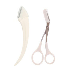 Karsyngirl 1/2/3Pcs Eyebrow Trimming Knife Eyebrow Face Razor For Women Eyebrow Scissors With Comb Brow Trimmer Scraper