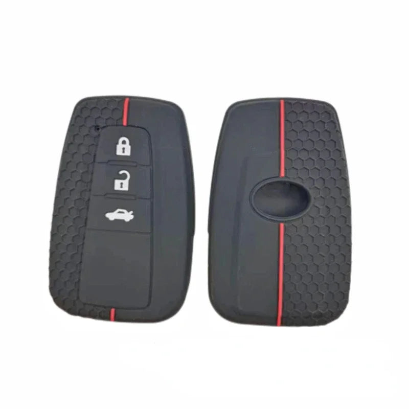 For Toyota Prius Camry Corolla Avalon CHR RAV4 Land Cruiser Prado Silicone Car Key Cover Accessories Rubber Case Protector Shell