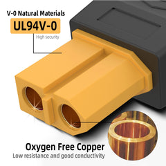 16AWG XT60 Female To DC5521 Male Power Cable Adapter for Solar Power Station and Laptops
