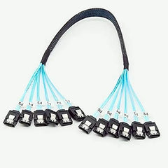 4/6 pcs/set Sata To Sata Cable 6 Ports/Set Date Cable 7 Pin Sata Sas Cable 6Gbps Sata To Sata HDD Cable Cord For Server Mining