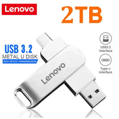 Lenovo Type C USB Flash Drives 2TB Pendrive USB 3.0 Interface Pen Drive OTC Large Capacity 16TB U Disk Memory Stick For Phone PC