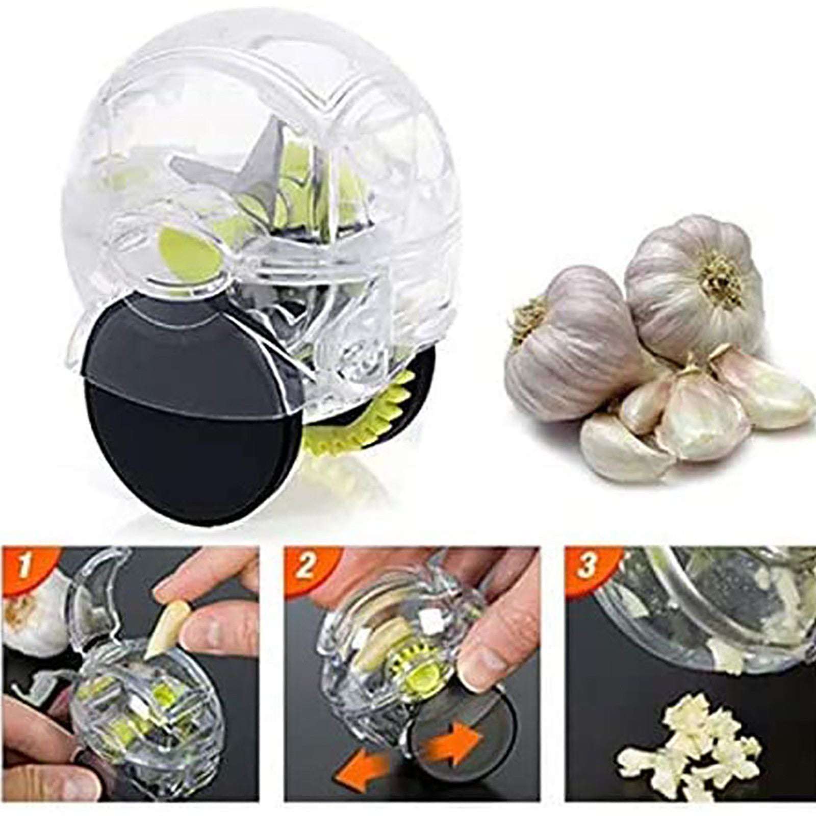 Kitchen Gadget Tool Garlic Chopper Wheel Garlic Mincer Roller Kitchen Aid Garlic Hand Crusher Kitchen Items Outils Cuisine