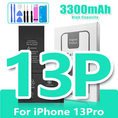 Mumzar replacement kit with 3300mAh battery tools and box for iPhone 13 Pro iPhone 11 to 14 replacement battery