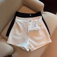 Harajuku Y2K Summer Short Pants Fashion Women Solid High Waist A-Line Straight Sexy Shorts Casual Streetwear Hot Girl Trousers