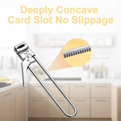 Non-slip Stainless Steel Can & Bottle Opener, Adjustable Handheld Can Opener for Easy Use