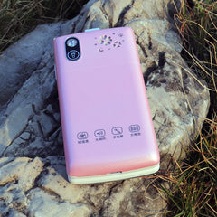 Women Flip Mobile Phone Slim Flashlight Cute Cover Style Dual Sim Big Push Button SOS Sound Recorde Cellphone