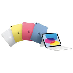 جهاز Apple iPad 10 الأصلي (2022) الجيل العاشر 10.9 بوصة 64 جيجابايت واي فاي + خلوي 5G Face ID 12 ميجابكسل غير مقفل جهاز لوحي مستعمل 95% مثل الجديد