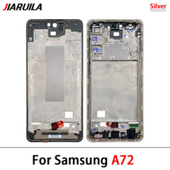 NEW For Samsung A33 A52 A52S A72 A52 5G A54 A73 Front Housing LCD Frame Bezel Plate Replacement Repair Part With Side Button