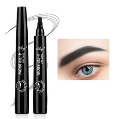 Four-pronged eyebrow pencil,waterproof,long-lasting,non-decoloring,four-pronged wild eyebrow pencil,liquid water eyebrow pencil