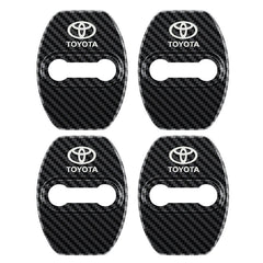 4PCS Car Door Lock Cover Case For Toyota chr Corolla Camry rav4 Yaris hilux prius avensis auris Prado verso fortuner Accessories