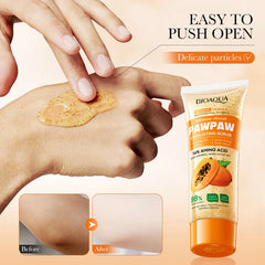 Papaya Vitamin C Whitening Exfoliating Scrub Moisturizing Deep Cleaning Scrub Gel Smoothing Nourishing Skin Summer