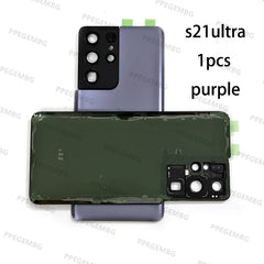S21ultra Glass For Samsung S21ultra s21 ultra G998 Battery Back Cover Rear Door Lid Panel Shell Housing Case Camera Lens Parts