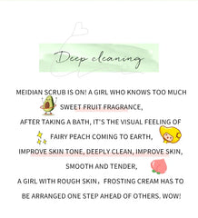 300g Big Fruit Body Scrub Suitable for Exfoliating, Bathing, Sea Salt, Tender and Smooth Skin, Mud Rubbing Treasure