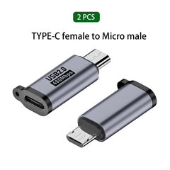 Type C Adapter USB C To Micro To Mini USB Female Converters For iPhone 14 13 Xiaomi Samsung For Lightning Male Charger Adapter