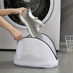 1PC Mesh Laundry Bag Zips Shoe Washing Bag