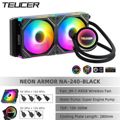TEUCER NA-360 PC Water Cooling Radiator X99 Motherboard CPU Liquid Cooling Cooler for Intel LGA 2011 1700 1200 1155 AMD AM4 AM5