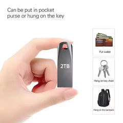 محرك أقراص فلاش معدني USB 3.2 عالي السرعة بسعة 2 تيرابايت، محرك أقراص USB محمول مقاوم للماء بسعة 1 تيرابايت، محرك أقراص فلاش USB محدث جديد