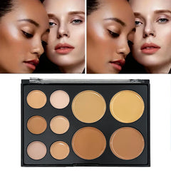 10 Colors Concealer Palette Eye Repairing Base Palette Matte Dark Circles Tattoo Contour Covering Concealer Cream Lasting Makeup