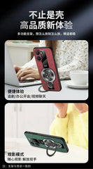 Case for Xiaomi Poco X7 pro magnetic ring holder luxury silicone sheepskin leather plexiglass Pu premium shockproof back cover