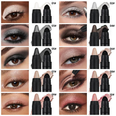 1PC Eye Brightening, Sponge Tip, Easy To Apply, Even and Smooth, 2-in-1 Eye Shadow Stick, Perfect for Music Festivals