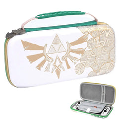 For Nintendo Switch / Switch OLED Console Portable Storage Bag Game Theme for Waterproof Hard Carrying Case with 10 Card Slots
