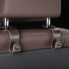 Car Logo Seat Hook Multi-function Seatback Storage Hanger Accessories For Toyota Gazoo Racing Crown Corolla YARIS L Auris Hilux